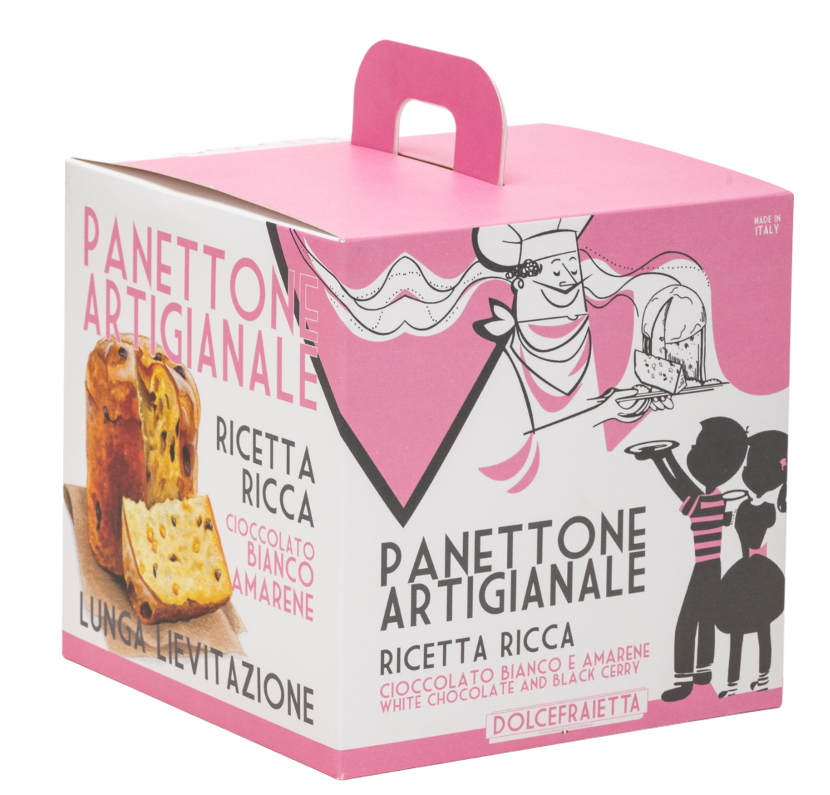 
                  
                    Panettone weisse Schokolade und Kirschen – Vorbestellung
                  
                